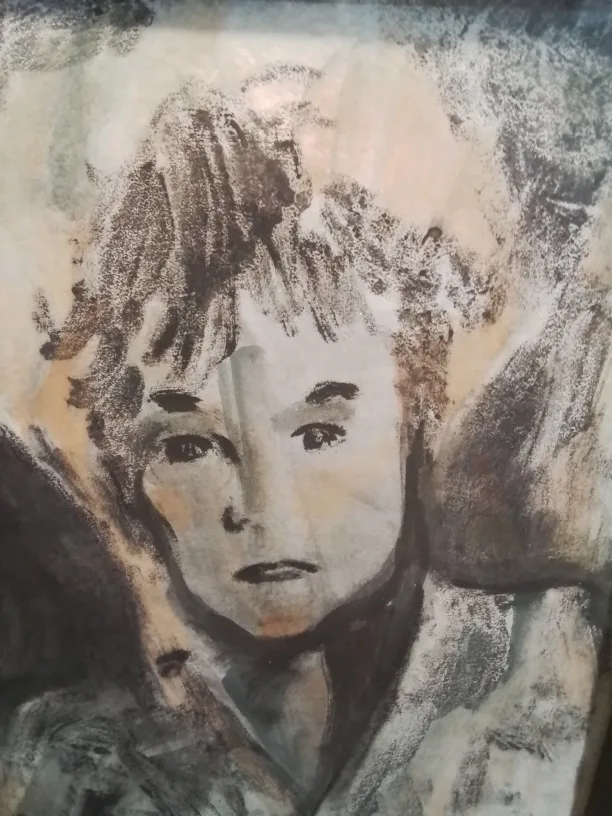 "Tomorrow"Artist Signed Marian Reim 1991 Monoprint On Rice Paper image indicator(3)