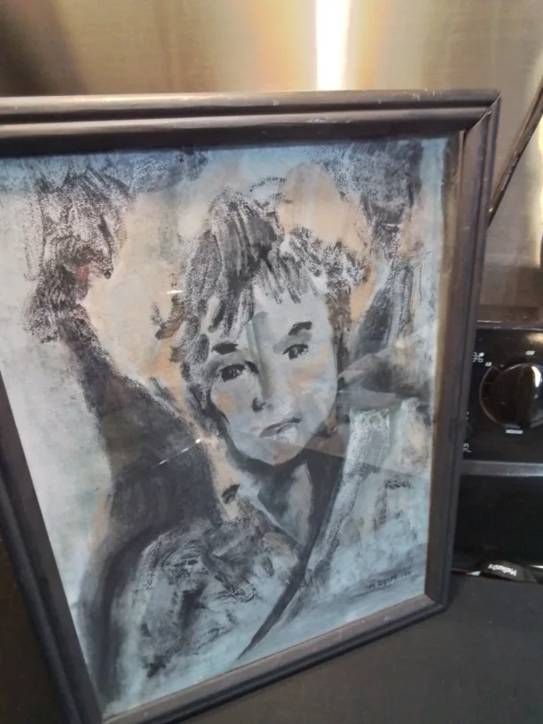 "Tomorrow"Artist Signed Marian Reim 1991 Monoprint On Rice Paper image indicator(5)