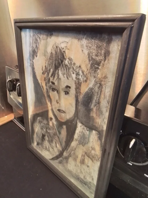 "Tomorrow"Artist Signed Marian Reim 1991 Monoprint On Rice Paper image indicator(6)