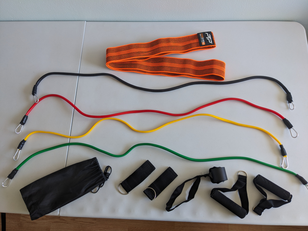 Resistance Band Set with Handles and Carrying Case