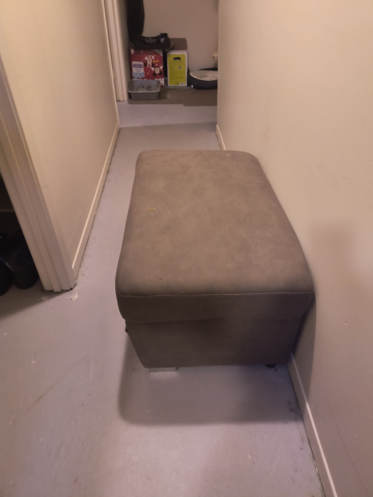 Grey Sectional Sofa with Storage Ottomans - photo 2