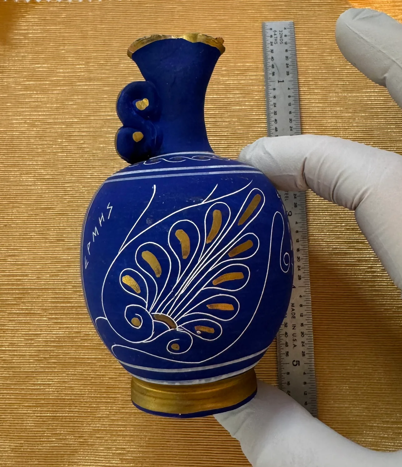 🇬🇷GREEK Ermes Hand Carved decorative Vase image indicator(6)