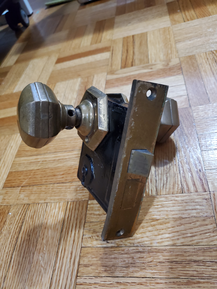 Antique Brass Door Knob Set
