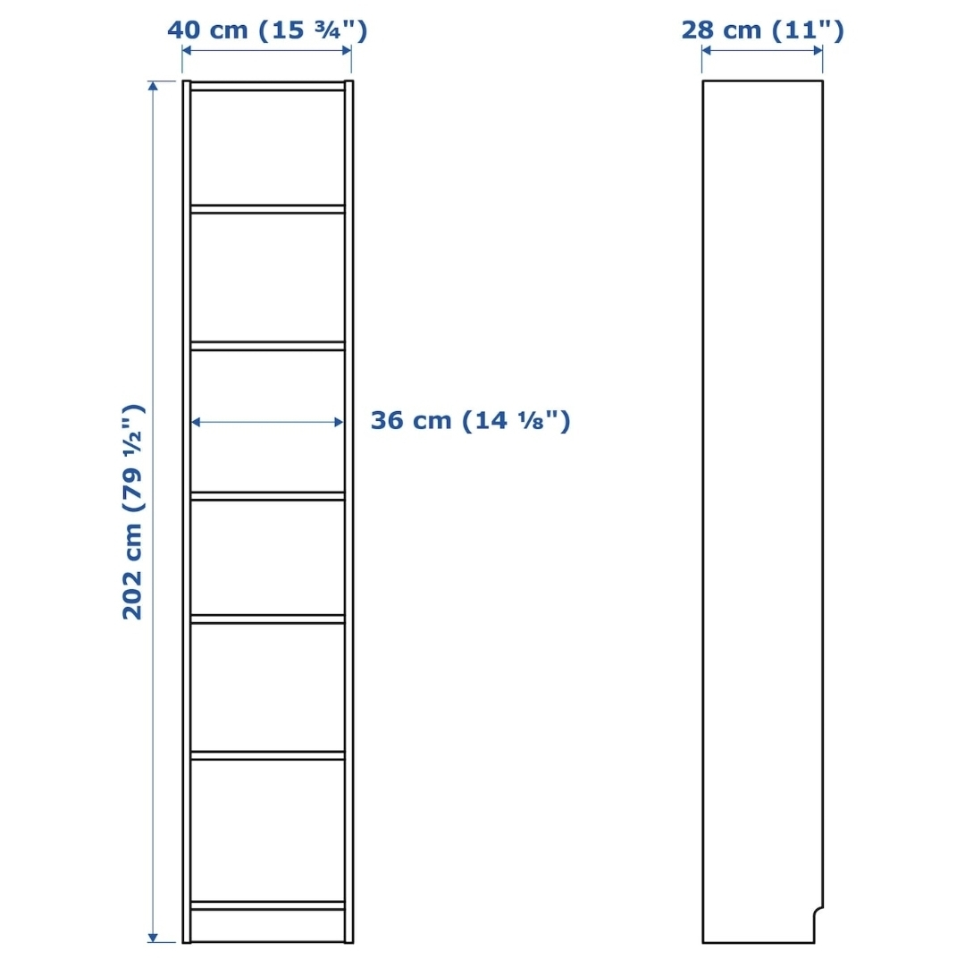 IKEA BILLY Bookcase - White - photo 4