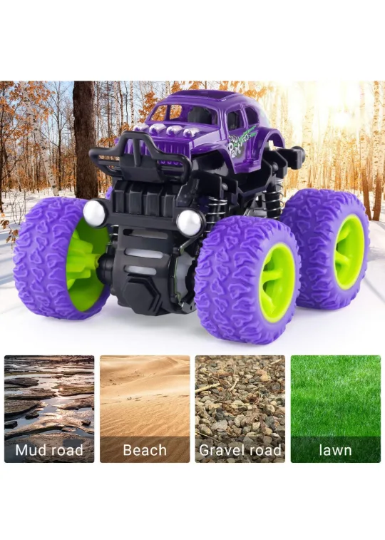 Monster Truck Toys - 4-Pack of Pull-Back Vehicles image indicator(4)