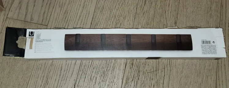 Umbra Flip 5-hook in Black/Walnut image indicator(3)