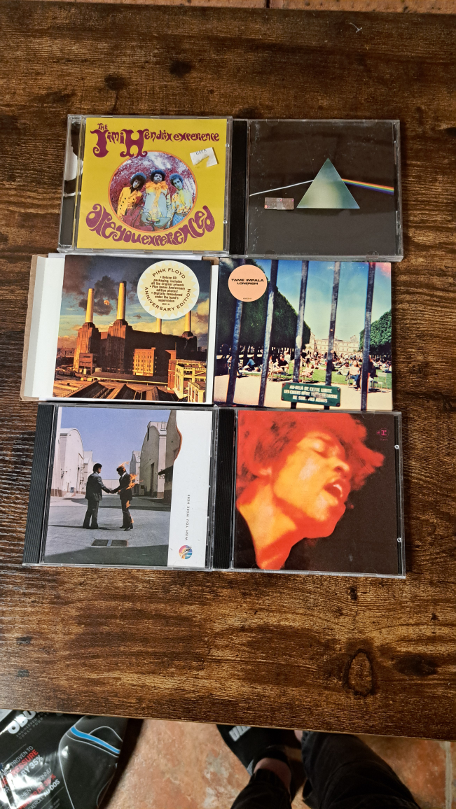 Pink Floyd, Tame Impala & Jimi Hendrix CD's