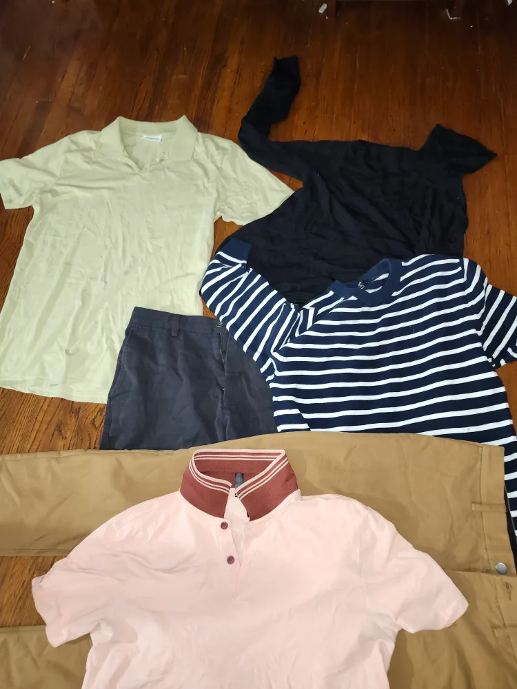 Men's Clothing Bundle: Shirts, Pants & Sweater image indicator(2)