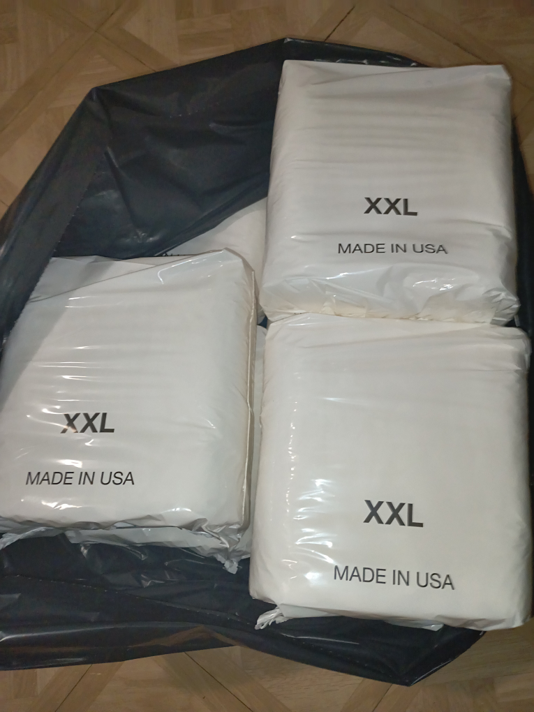 7 Packs XXL Adult Diapers, Made in USA - photo 2