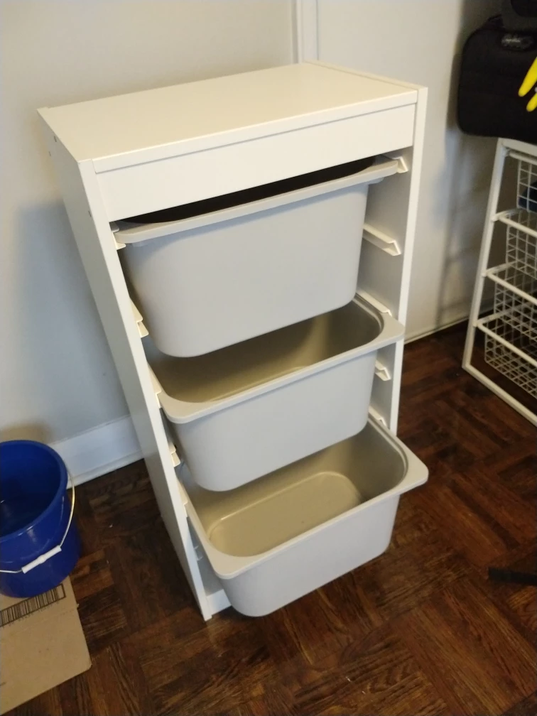 IKEA  095.332.87 TROFAST Storage Combination with 3 Bins - photo 2