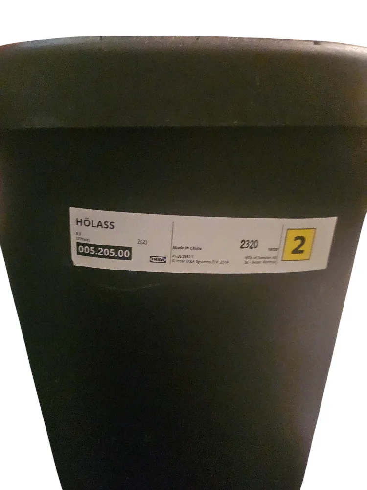 IKEA HÖLASS Black Trash Can image indicator(2)