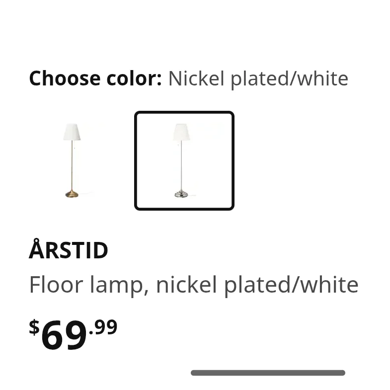 IKEA Lovely floor lamp with bulb 💡 image indicator(2)
