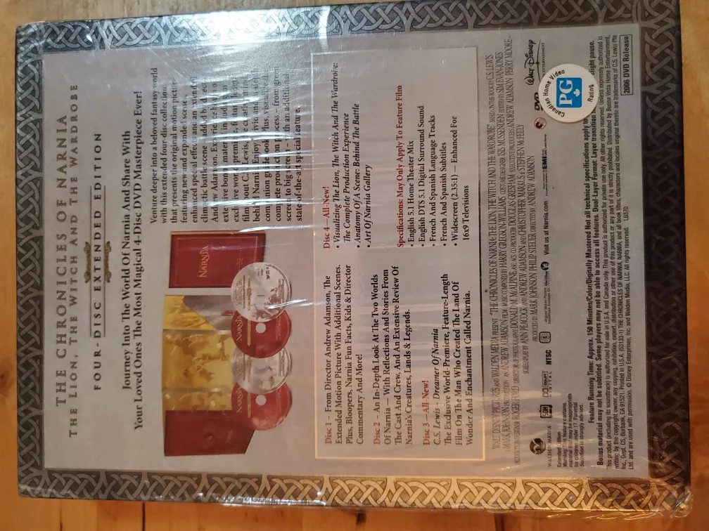 The Chronicles of Narnia DVD (4 Disc set) image indicator(4)