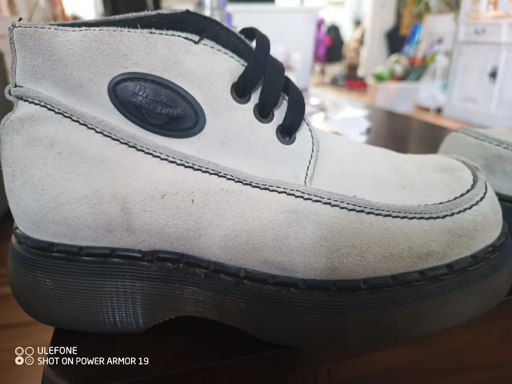 Dr. Martens Light Grey Suede Ankle Boots image indicator(3)