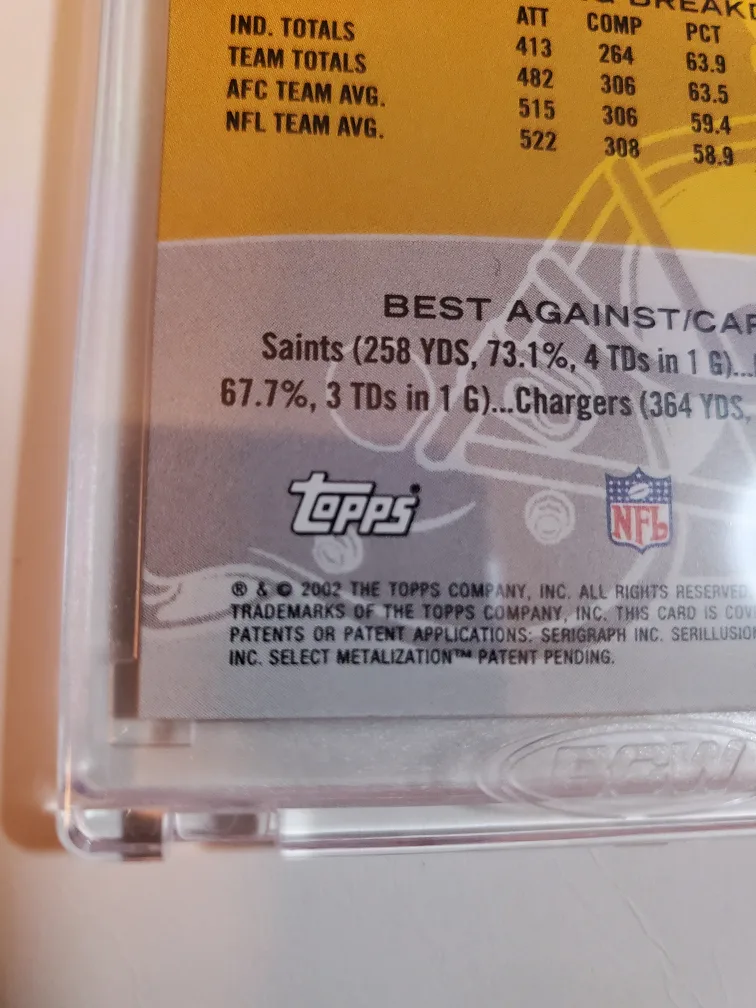 Tom Brady 2002 Bowmans Best NFL Card image indicator(7)