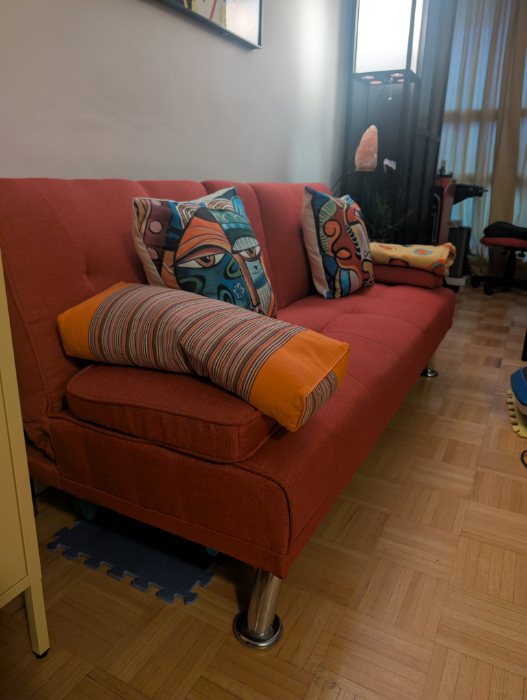 Ebern Designs Red Sleeper Sofa Bed - photo 5