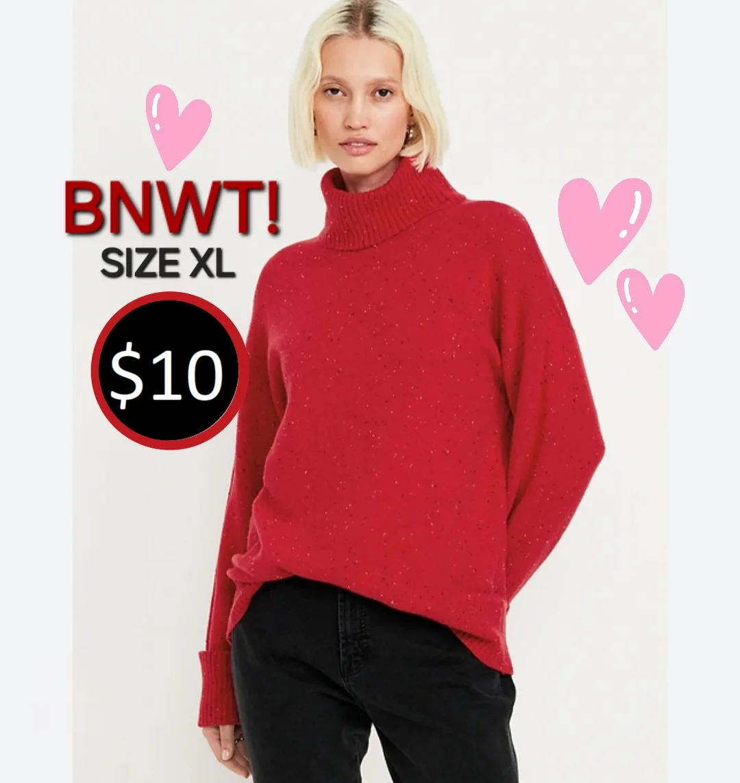 BRAND NEW w/ TAGS! Red Sweater thumbnail