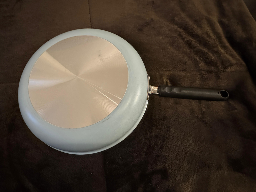 Light Blue Frying Pan with lid - photo 2