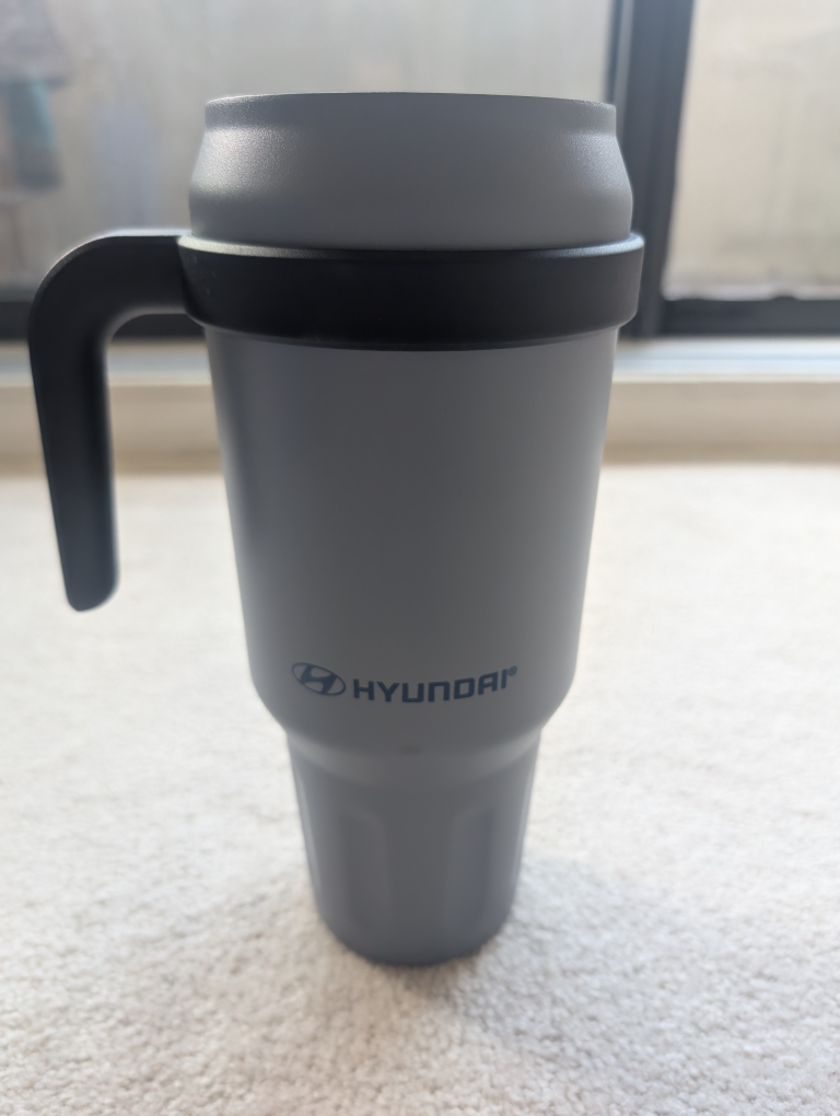 50 oz. stainless steel cup with straw