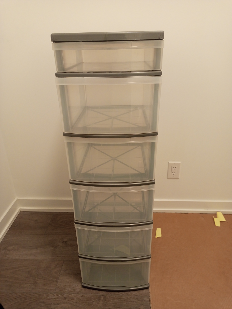 Five-Drawer Plastic Storage Organizer