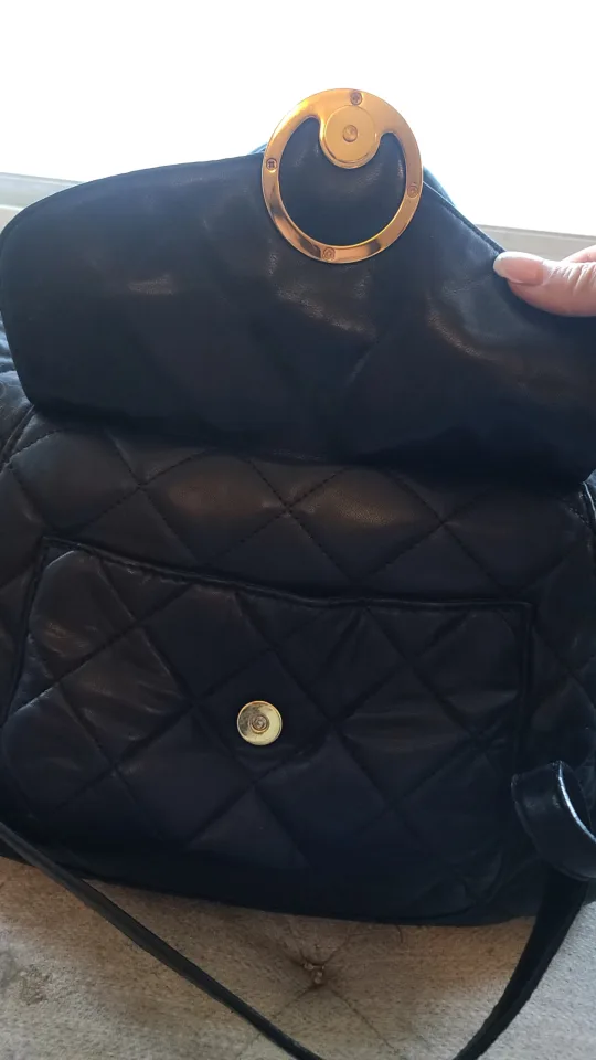 Michael Kors Black Quilted Leather Handbag image indicator(2)
