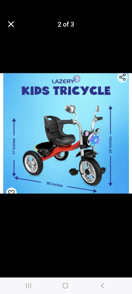 Kids tricycle for toddlers #527 image indicator(2)