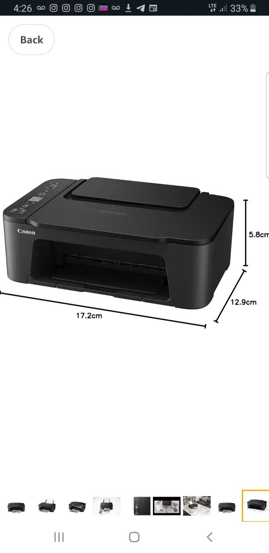 Canon PIXMA TS3420 Wireless Ink jet Printer image indicator(4)