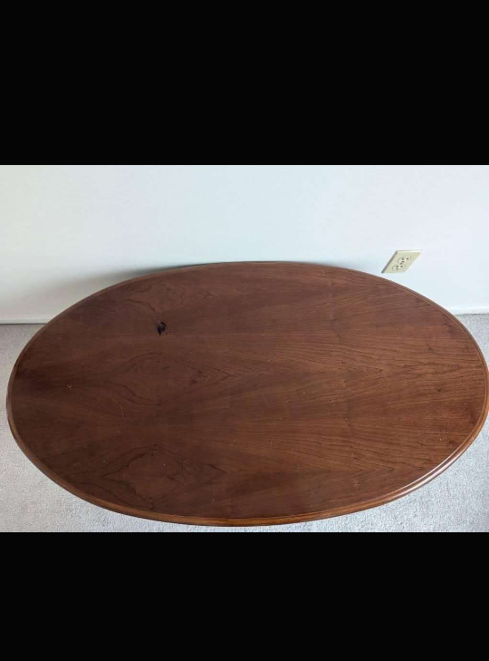 Oval Wood Coffee Table - photo 2
