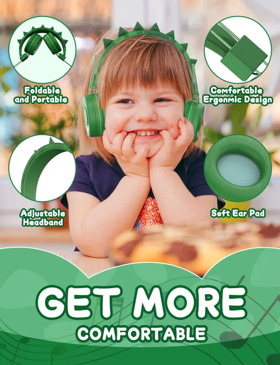 SIMJAR Kids Bluetooth Headphones with Microphone image indicator(5)