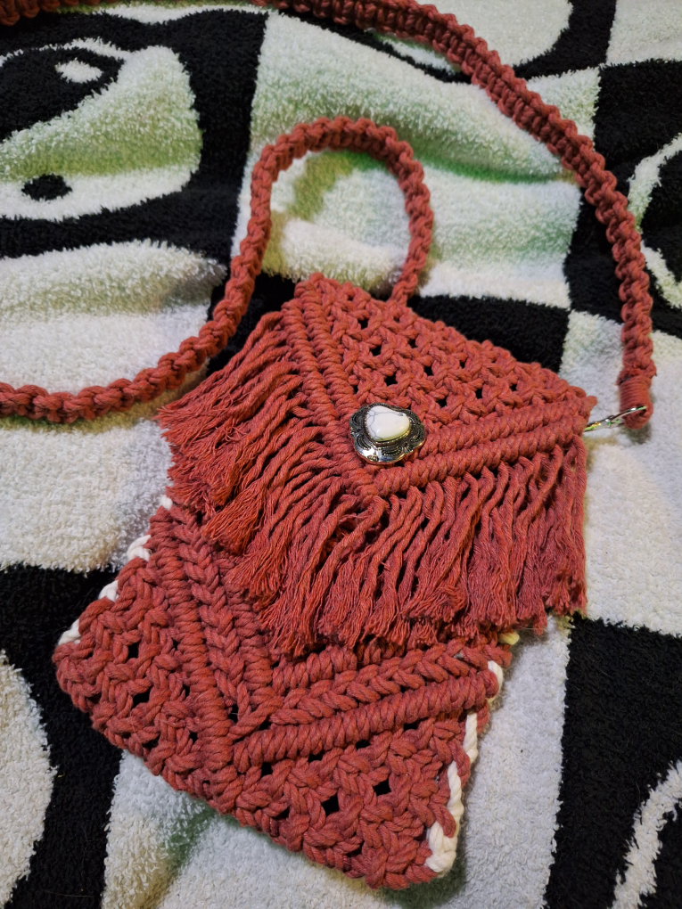 Crochet Phone Crossbody Bag