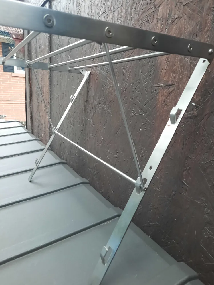 Like New collapsible wall mounted clothes rack image indicator(7)