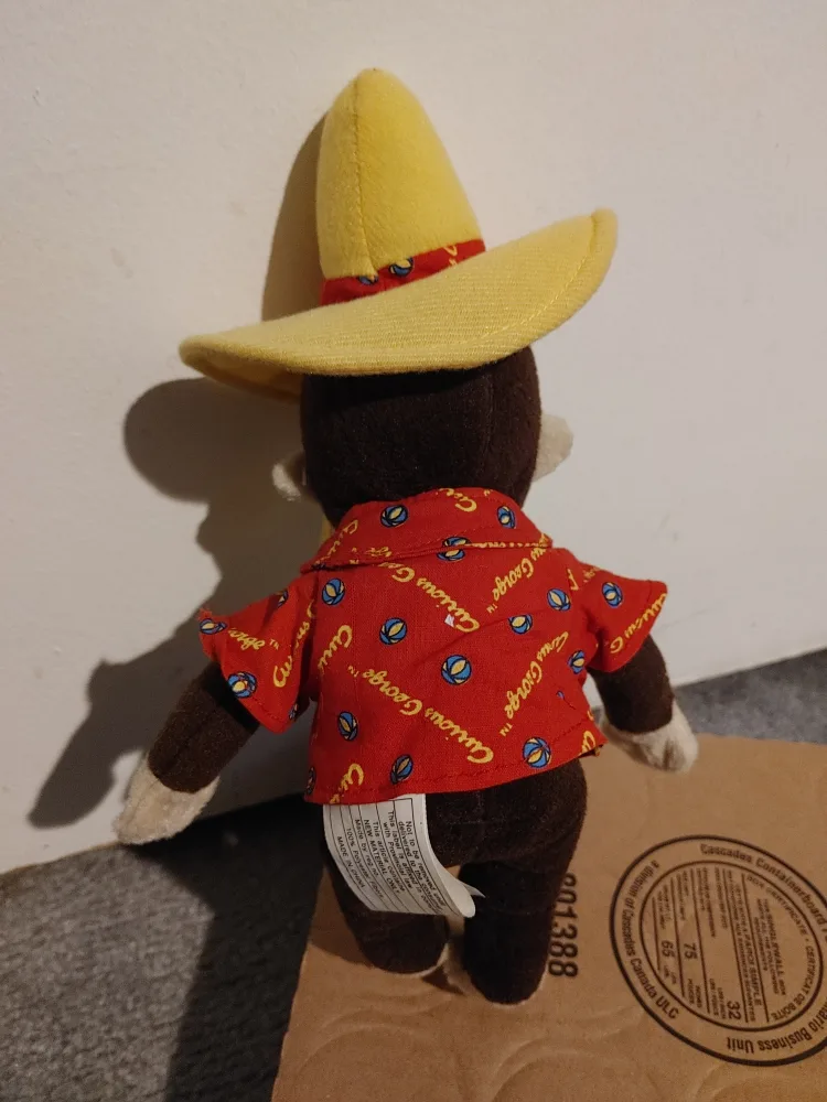 🥕BRAND NEW! CURIOUS GEORGE WEARING YELLOW HAT RARE! image indicator(4)