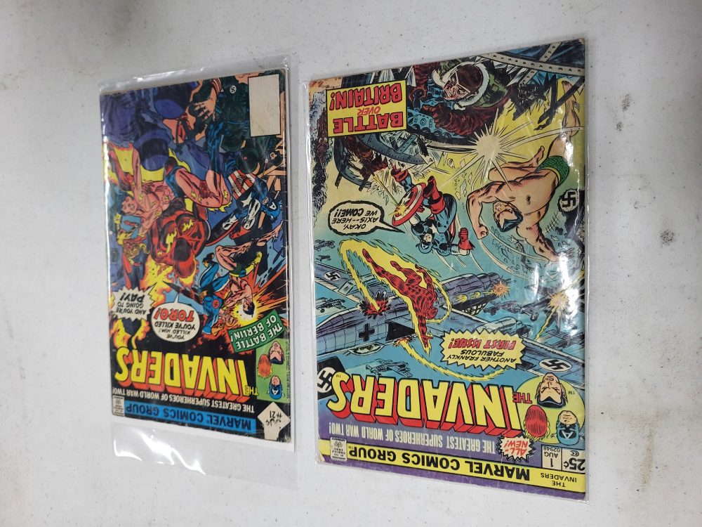 Vintage Marvel Comics Invader Comic Books (2)