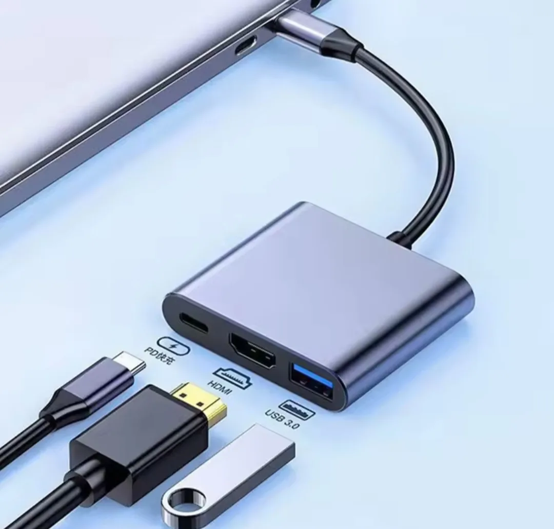 Nintendo Switch Dock. 3 in 1 Usb Hub USB C to HDMI-compatible image indicator(2)