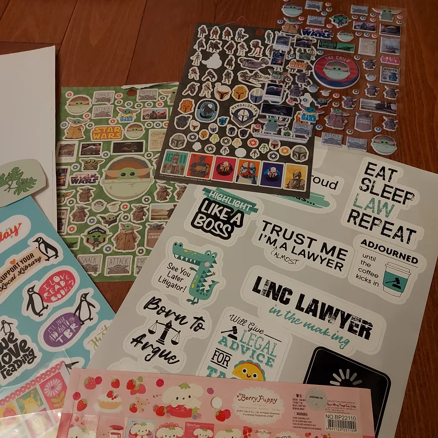 Bundle of stickers with plastic sleeve image indicator(5)