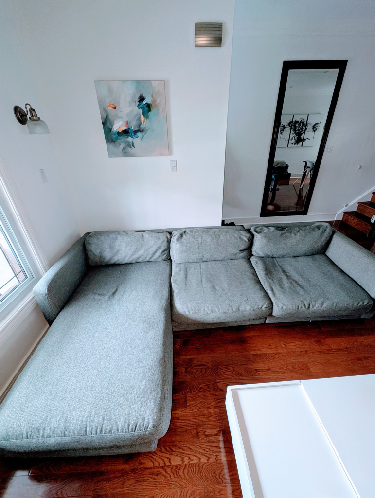 Grey L-Shape Sectional Sofa from Elte Mkt - photo 3
