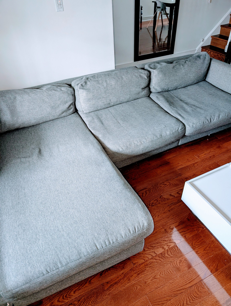 Grey L-Shape Sectional Sofa from Elte Mkt - photo 4