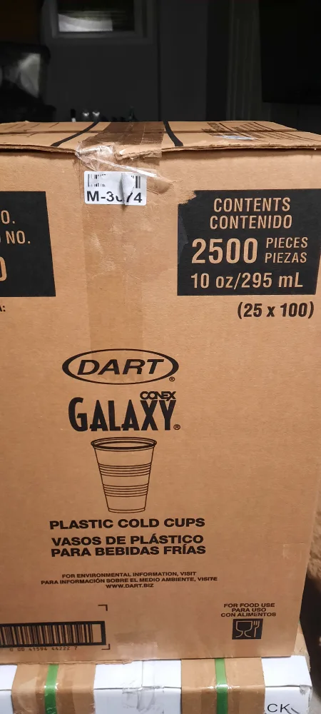 Dart Conex Galaxy 10oz Plastic Cold Cups (~2500 count) image indicator(2)