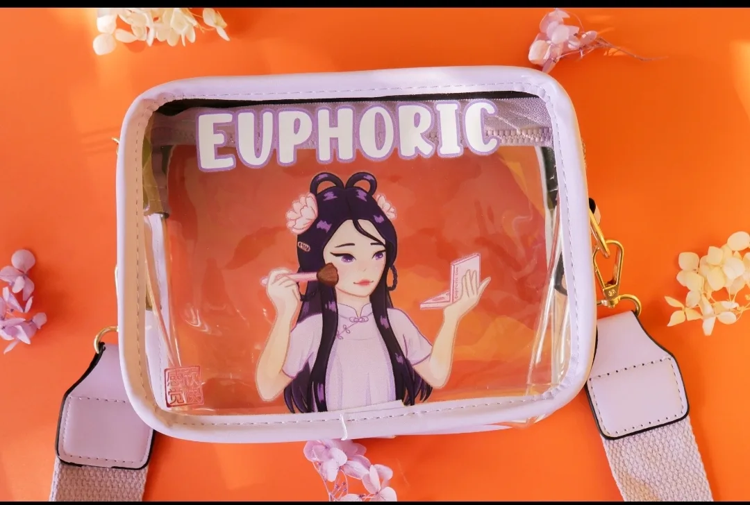 Euphoric Lilac Clear Crossbody Bag #ThriftyPicks image indicator(4)