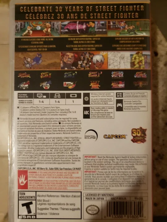 Nintendo switch Street Fighter 30th Anniversary Collection image indicator(2)