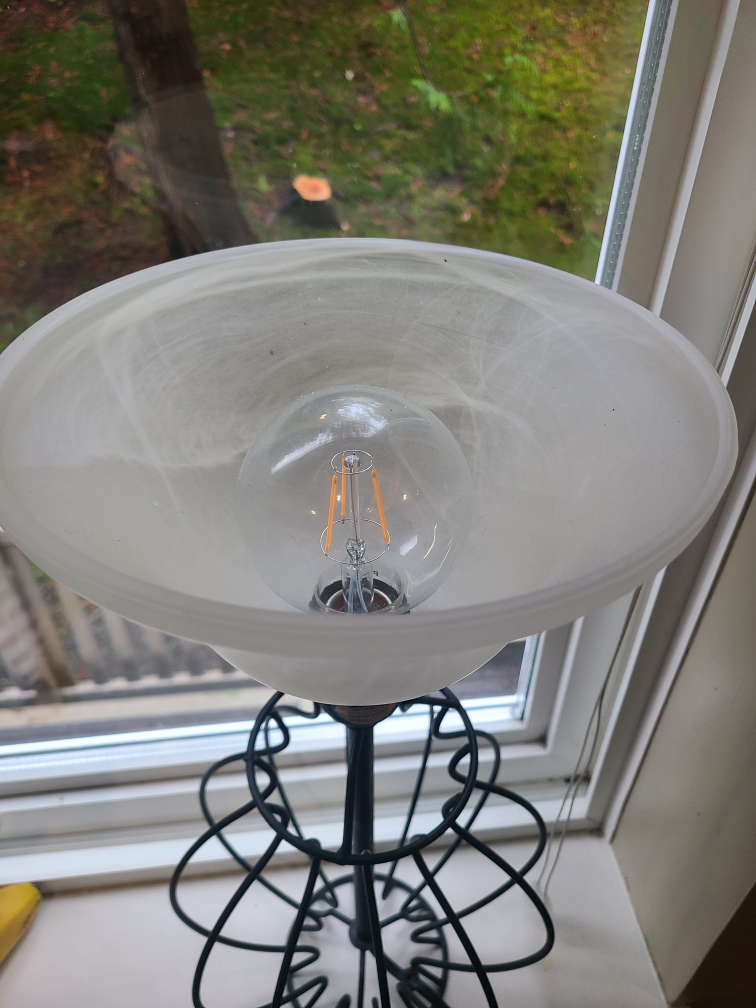 Table Lamp with Cage Base
