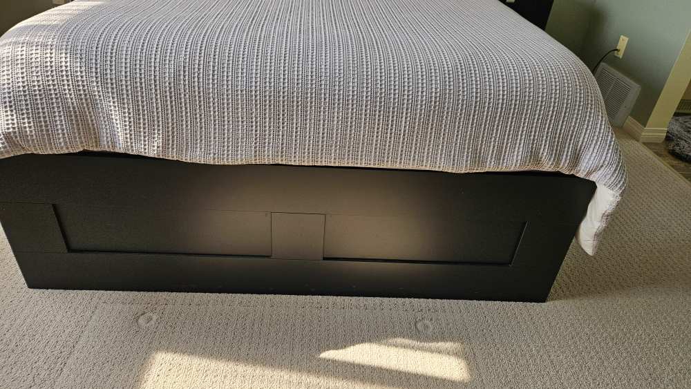 IKEA BRIMNES Queen Bed Frame with Storage - Black - photo 5