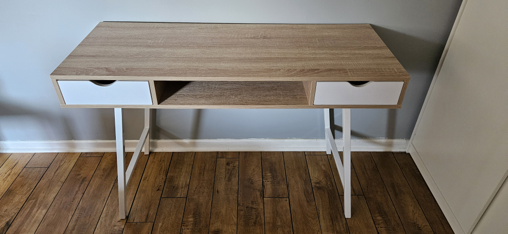 Modern Writing Desk with Two Drawers
