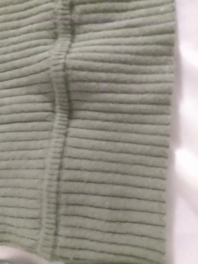 Wilfred Olive Green Ribbed Knit Wrap Top-2XS image indicator(4)