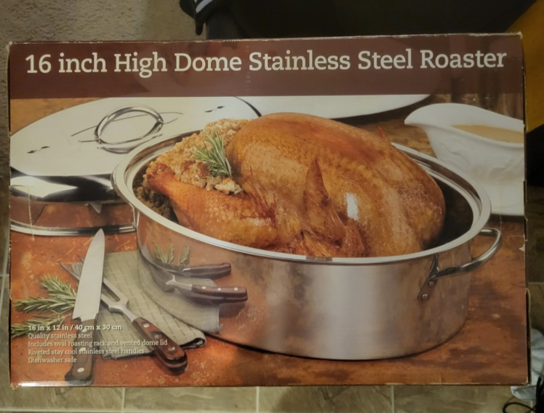 16 inch High Dome Stainless Steel Roaster
