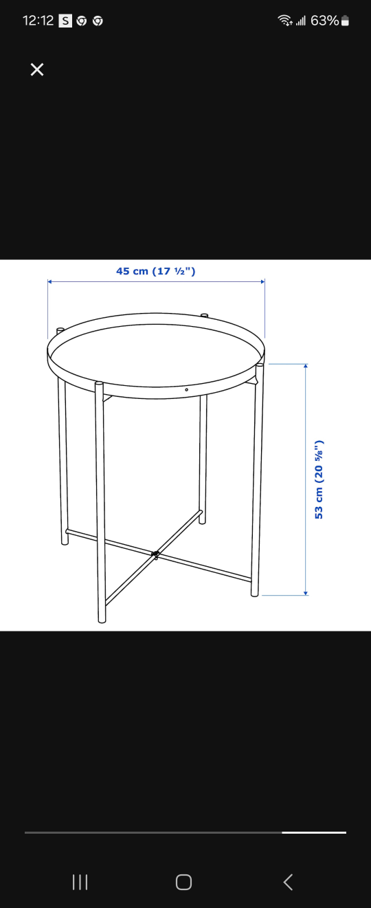 IKEA NORDVIKEN Side Table - Dark Green - photo 4