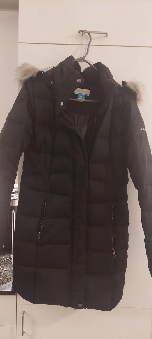 Columbia Women's Black Puffer Jacket - Fur Hood thumbnail