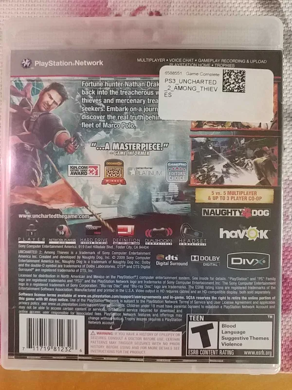 Uncharted 2: Among Thieves - PS3 image indicator(2)