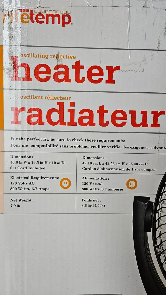 RiteTemp Oscillating Reflective Dish Heater image indicator(4)