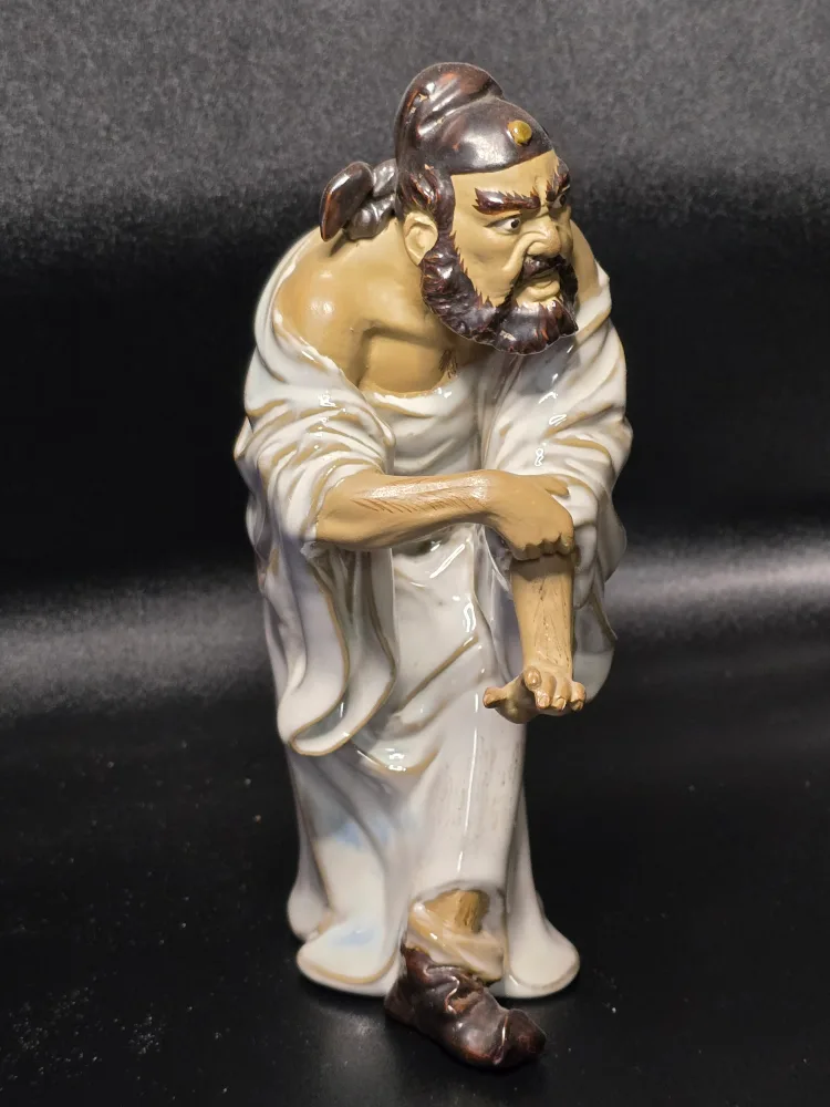 Vintage Chinese Ceramic Figurine zhong kui image indicator(2)